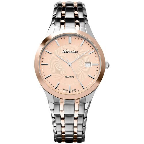 Купить Наручные часы Adriatica, розовый
Кварцевые часы. Формат 12 часов. Секундная стре...
