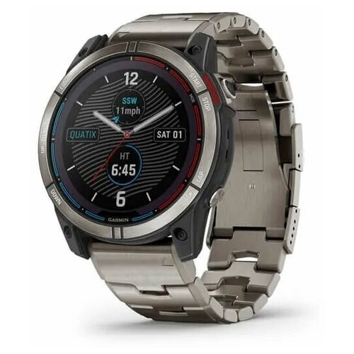Купить Мультиспортивные часы Garmin Quatix 7X Sapphire Solar титановый с серебристым ти...