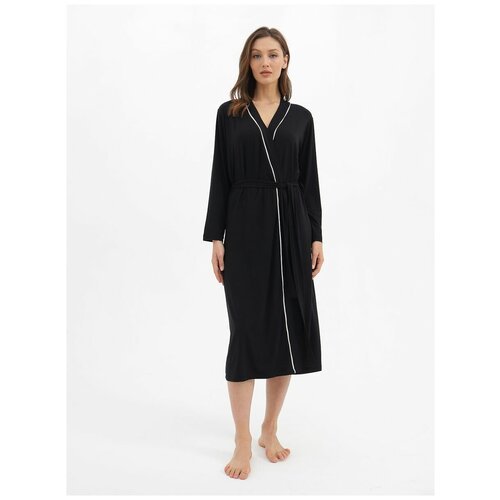 Купить Халат Luisa Moretti, размер S, черный
Женский домашний халат из бамбука, с поясо...