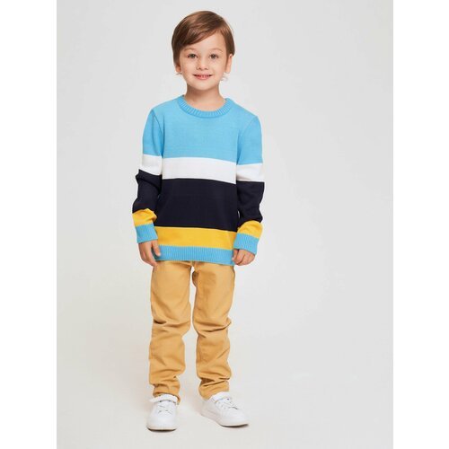 Купить Пуловер , размер 28-30, голубой
Джемпер для мальчика - классический вариант одеж...