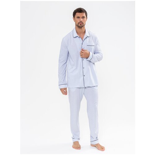 Купить Пижама Ihomewear, размер XXL(182-188), белый
Мужской классический пижамный костю...