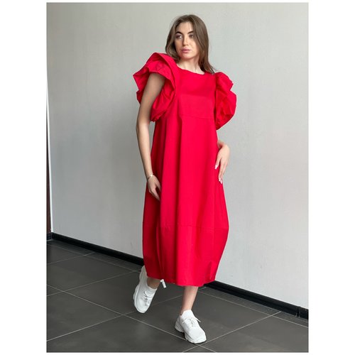 Купить Сарафан размер U, красный
Платье женское, из легкого натурального хлопка с эласт...