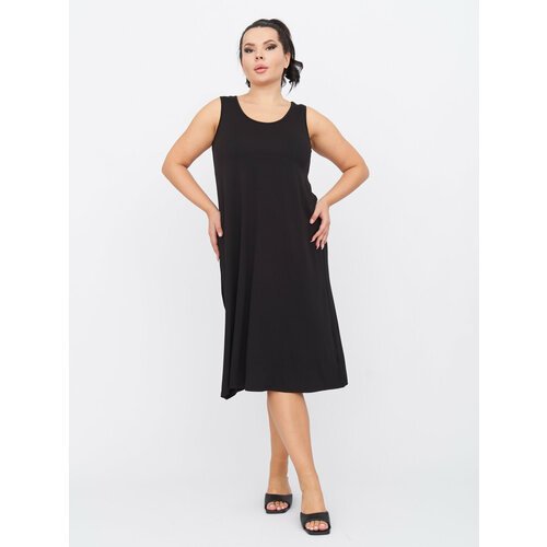Купить Сарафан Artessa, размер 64-66, черный
Женское черное платье-сарафан большого раз...