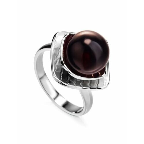 Купить Кольцо, янтарь, безразмерное, бордовый, серебряный
Эффектное кольцо в необычном...