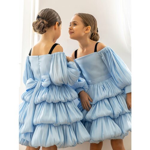 Купить Платье, размер 134-140, голубой
Потрясающая модель платья к Hовoму году!<br><br>...