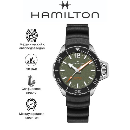 Купить Наручные часы Hamilton Khaki Navy H77455360, зеленый, черный
Наручные мужские ча...