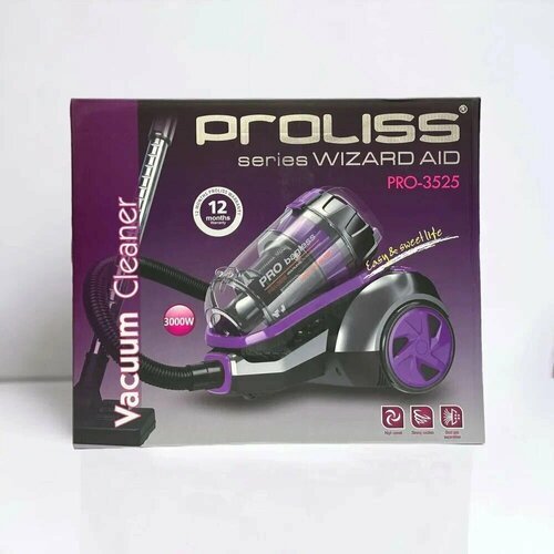 Купить Пылесос Proliss 3525 с мешком, 300 Вт, фиолетовый
Пылесос Proliss 3525 - это тра...