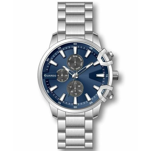 Купить Наручные часы Guardo 12721-2, серебряный, синий
Часы Guardo 012721-2 бренда Guar...