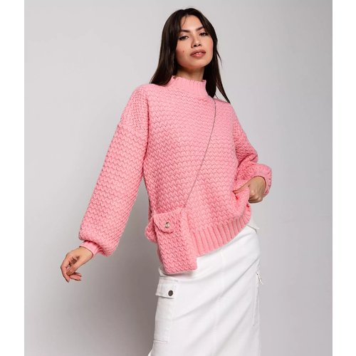 Купить Свитер DommoD, размер 46-50, розовый
Женский свитер оверсайз для стильного, женс...