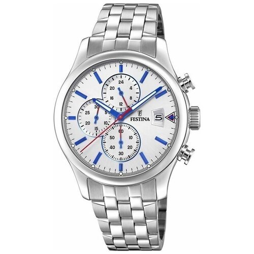Купить Наручные часы FESTINA, серебряный
Мужские кварцевые аналоговые наручнве часы-хро...