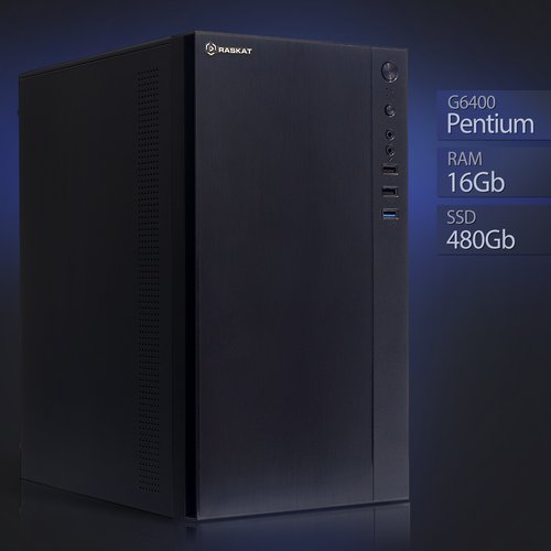 Купить Компьютер Raskat Standart 200 (Pentium G6400, RAM 16Gb, SSD 480Gb, no OS)
 

Ски...
