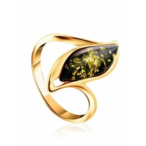 Купить Кольцо, янтарь, безразмерное, зеленый, золотой
Изысканное кольцо из с натуральны...