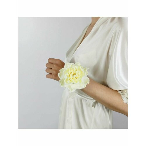 Купить Браслет Milotto, бесцветный, бежевый
Браслет цветок роза на ленте айвори арт 002...