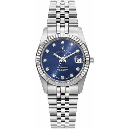 Купить Наручные часы Jacques du Manoir JWL01803, синий, серебряный
 

Скидка 12%