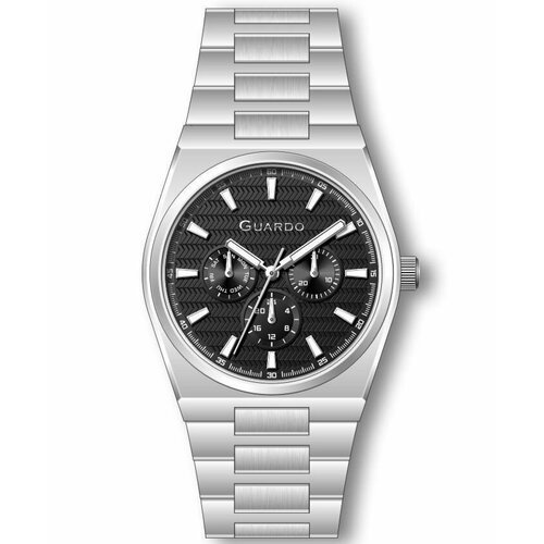 Купить Наручные часы Guardo Наручные часы Guardo Premium 12714-2, черный, серебряный
Му...