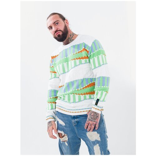 Купить Джемпер Carlo Colucci, размер XXL, мультиколор
Классический пуловер с интересным...