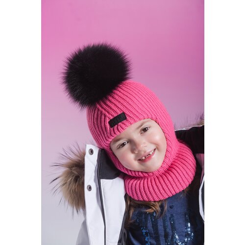 Купить Шапка ARTEL, размер 48, фуксия
Шапка - шлем зимняя для девочек выполнена из полу...