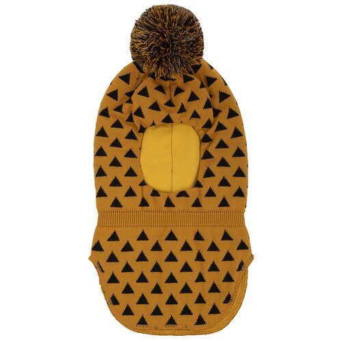 Купить Шапка-шлем Oldos, размер 48-50, бежевый, коричневый
Принтованная зимняя шапка-шл...