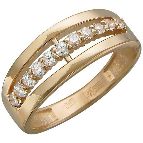 Купить Кольцо Эстет, красное золото, 585 проба, фианит, размер 17, золотой
Это кольцо -...