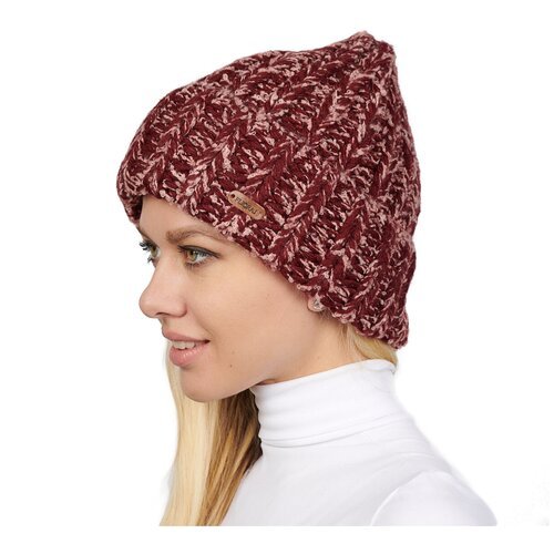 Купить Шапка FLIORAJ, размер 56-58, красный
Женская двойная зимняя вязаная шапка с отво...