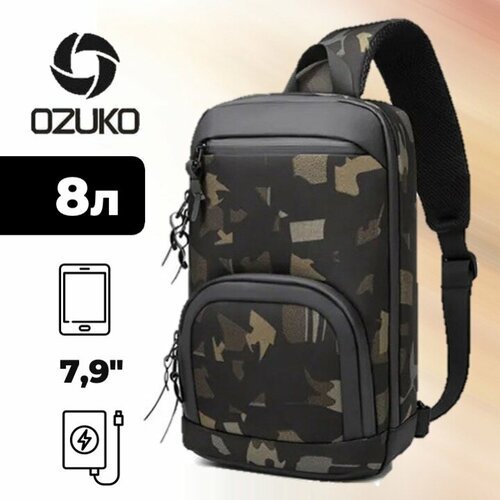 Купить Рюкзак однолямочный Ozuko 9516 Camo
Однолямочный рюкзак-слинг с карманом для пла...