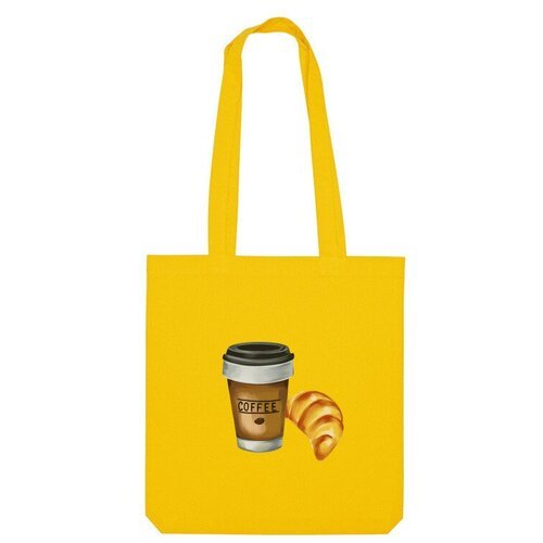 Купить Сумка Us Basic, желтый
Название принта: Кофе с круассаном. Автор принта: Torrika...