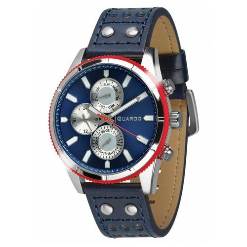 Купить Наручные часы Guardo Premium, синий
Наручные часы GUARDO Premium 011447-3 Гарант...