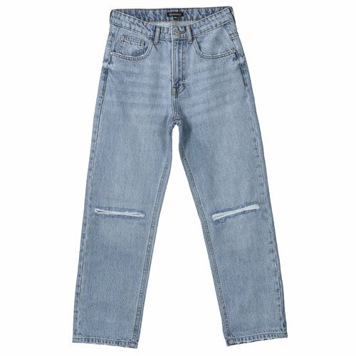 Купить Джинсы Staccato, размер 140, голубой
Широкие прямые джинсы с прорезями для мальч...