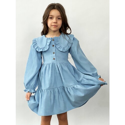 Купить Платье Бушон, размер 110-116, голубой
Платье для девочки школьное бушон ST74, цв...