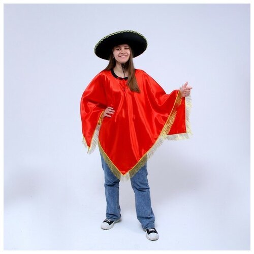 Купить Карнавальный костюм взрослый"Мексика"шляпа, пончо красное. 9113298
Карнавальный...