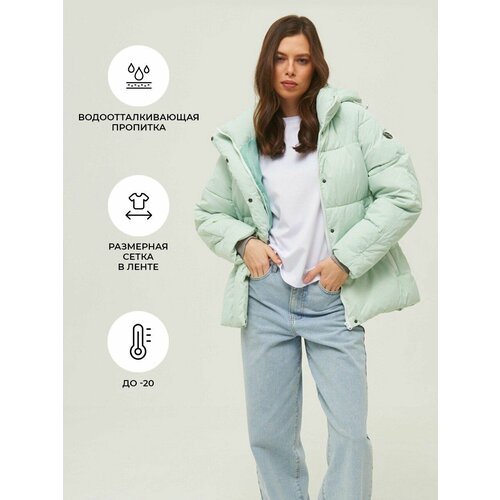 Купить Куртка КАЛЯЕВ, размер 42, оливковый
Модный зимний короткий пуховик с широкой поп...