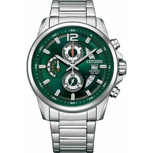 Купить Наручные часы CITIZEN, зеленый
Мужские кварцевые часы-хронограф в круглом корпус...