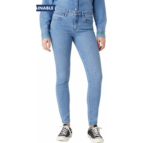 Купить Джинсы Wrangler, размер 27/32, голубой
Женские джинсы скинни Wrangler в голубом...