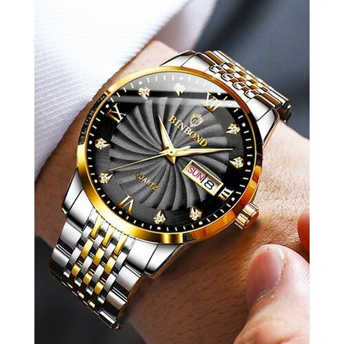 Купить Наручные часы BINBOND, золотой, черный
Мужские наручные часы BINBOND - это стиль...