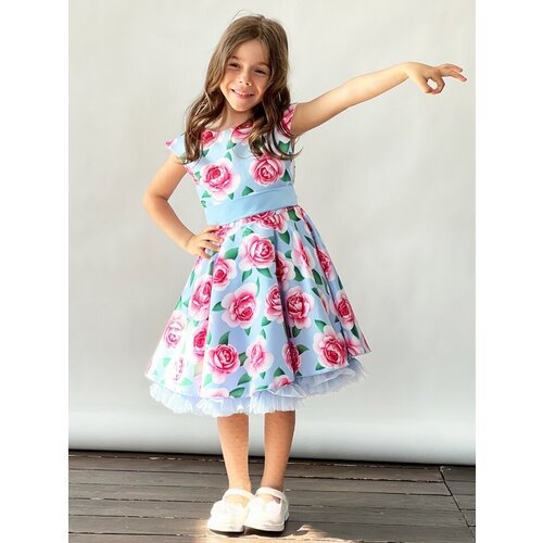 Купить Платье Бушон, размер 134-140, голубой, розовый
Платье для девочки нарядное бушон...
