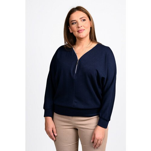 Купить Пуловер SVESTA, размер 54, синий
Стильный женский пуловер, джемпер больших разме...