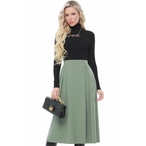Купить Юбка DStrend, размер 46, зеленый
Длинная юбка со складками — универсальная модел...