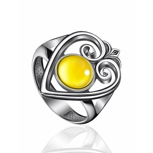 Купить Кольцо, янтарь, безразмерное, белый, серебряный
Изысканное кольцо из и натуральн...