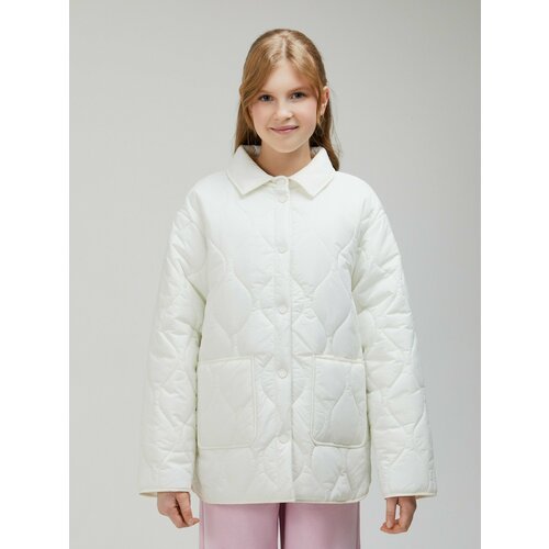 Купить Куртка Acoola, размер 128, белый
Утеплённая куртка-рубашка с воротничком и декор...