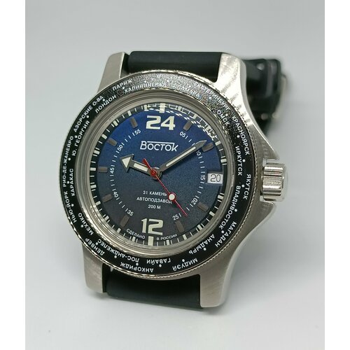 Купить Наручные часы Восток Амфибия, синий
Часы Восток Амфибия 2431/13025А<br><br>Техни...
