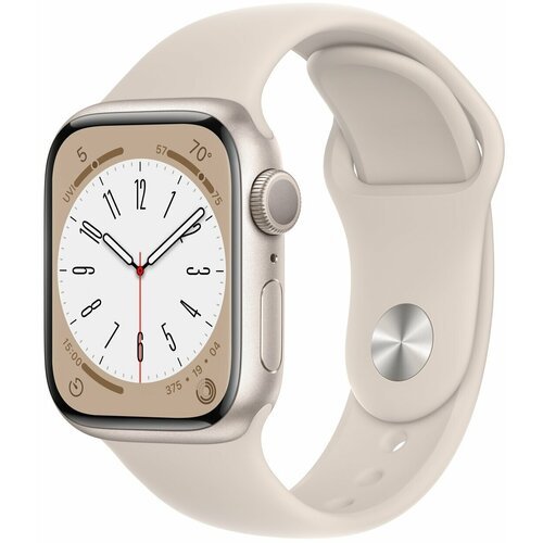 Купить Часы Apple Watch Series 8 41mm Starlight Aluminium Case with Sport Band S/M
Appl...