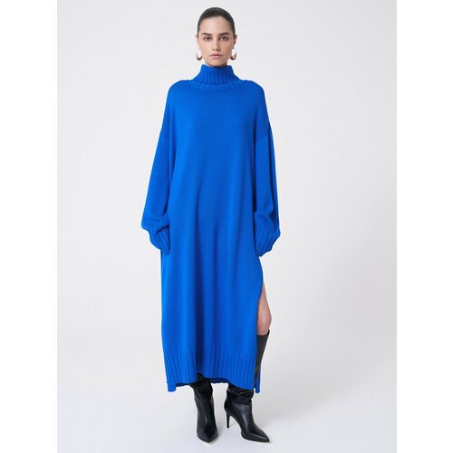 Купить Платье PATRATSKAYA, размер Oversize, синий
<p>Базовая модель расслабленного кроя...