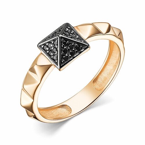 Купить Кольцо Diamant online, золото, 585 проба, фианит, размер 18.5, черный
<p>В нашем...