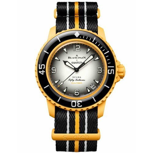 Купить Наручные часы swatch SO35P100, желтый, черный
Часы Blancpain X Swatch воздают до...