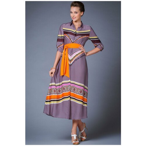 Купить Платье Арт-Деко, размер 46, фиолетовый
Платье сорочечного стиля выполнено из тон...