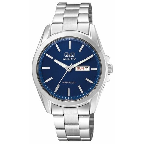 Купить Наручные часы Q&Q Casual, серебряный, синий
Мужские классические часы на стально...