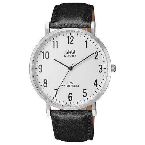 Купить Наручные часы Q&Q, черный, белый
Мужские стильные часы на кожаном ремешке с мине...