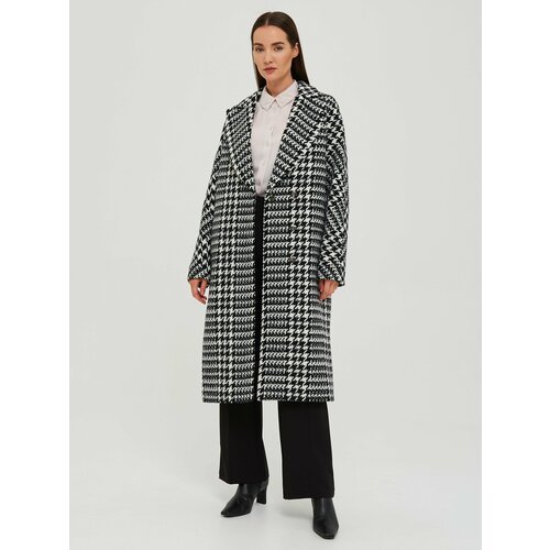 Купить Пальто КАЛЯЕВ, размер 42, белый, черный
Модное классическое пальто надежно защит...