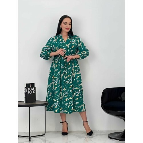 Купить Платье размер 52, зеленый
Платье женское длинное представляет собой идеальную ко...
