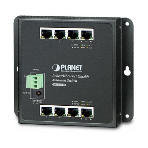 Купить Коммутатор Planet WGS-4215-8T
IP30/IPv6/IPv4/8-Port 1000TP Wall-mount Managed Et...